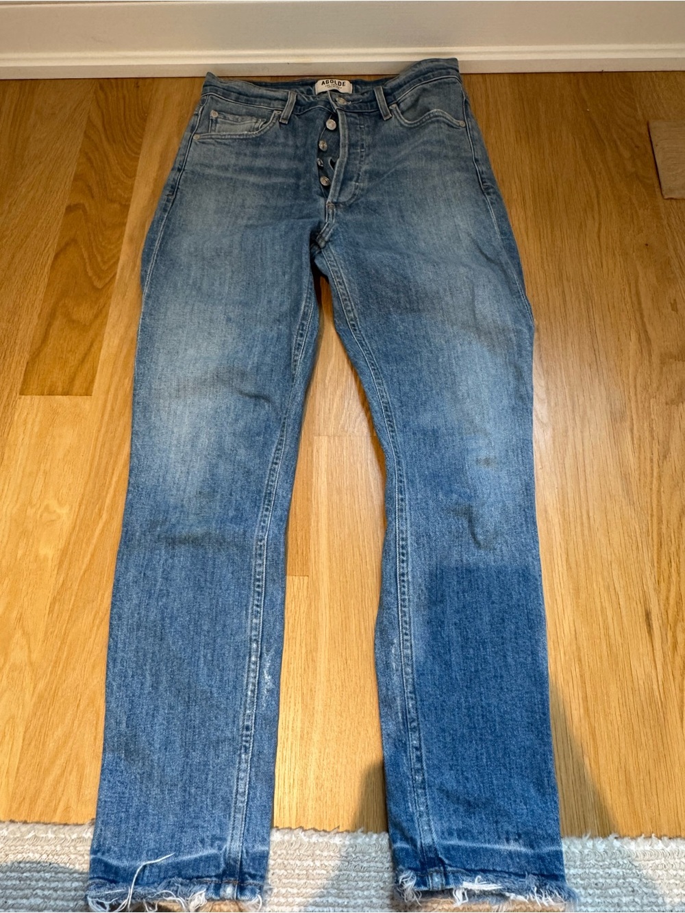 Agolde Women's Blue Skinny Jeans